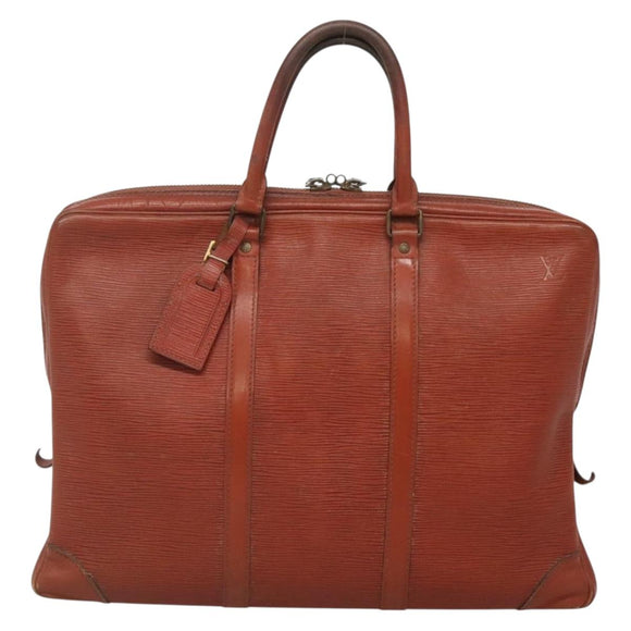 LOUIS VUITTON Epi Porte Documents Voyage Business Bag Brown M54478 Auth BA5171