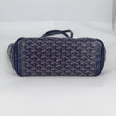 GOYARD Herringbone Artois PM Tote Bag PVC Leather Blue Auth BA5176M-11