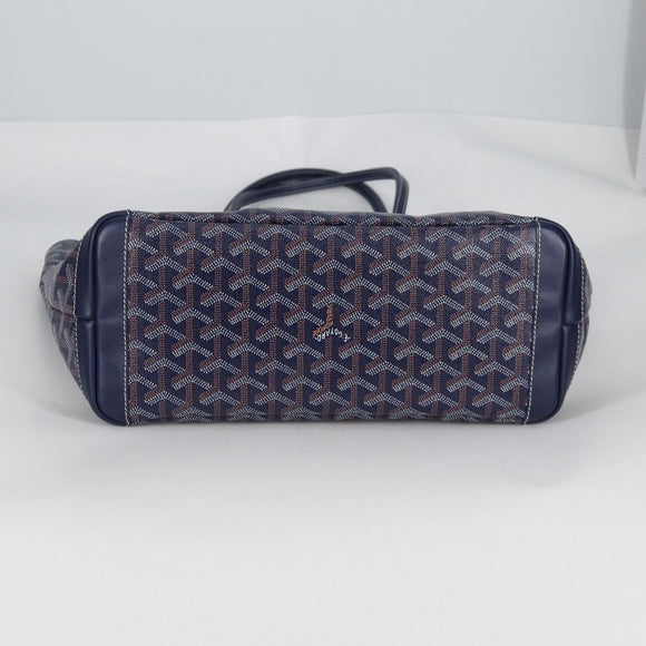 GOYARD Herringbone Artois PM Tote Bag PVC Leather Blue Auth BA5176M