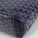 GOYARD Herringbone Artois PM Tote Bag PVC Leather Blue Auth BA5176M-13