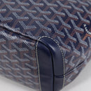 GOYARD Herringbone Artois PM Tote Bag PVC Leather Blue Auth BA5176M-15