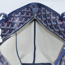 GOYARD Herringbone Artois PM Tote Bag PVC Leather Blue Auth BA5176M-20