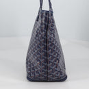 GOYARD Herringbone Artois PM Tote Bag PVC Leather Blue Auth BA5176M-4