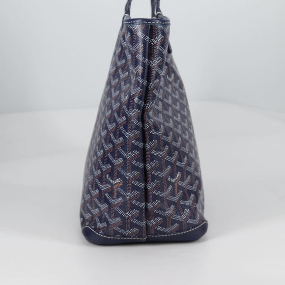 GOYARD Herringbone Artois PM Tote Bag PVC Leather Blue Auth BA5176M