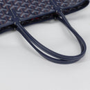 GOYARD Herringbone Artois PM Tote Bag PVC Leather Blue Auth BA5176M-8