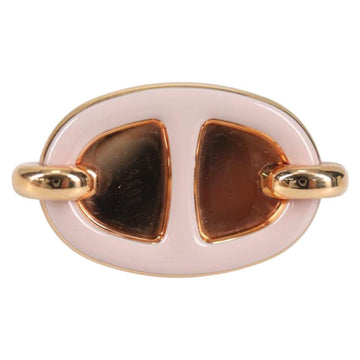 HERMES Pierce Mini Mayon Earring metal Pink Auth BA5179M - 0