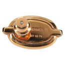 HERMES Pierce Mini Mayon Earring metal Pink Auth BA5179M-3