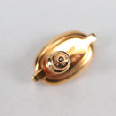 HERMES Pierce Mini Mayon Earring metal Pink Auth BA5179M-4