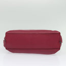 GUCCI Bamboo Daily Hand Bag Leather 2way Pink Silver 370831 Auth BA5180-11