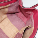 GUCCI Bamboo Daily Hand Bag Leather 2way Pink Silver 370831 Auth BA5180-18