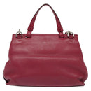 GUCCI Bamboo Daily Hand Bag Leather 2way Pink Silver 370831 Auth BA5180-3