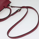 GUCCI Bamboo Daily Hand Bag Leather 2way Pink Silver 370831 Auth BA5180-9