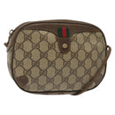GUCCI GG Supreme Web Sherry Line Shoulder Bag PVC Beige 89 02 066 Auth BA5181-1