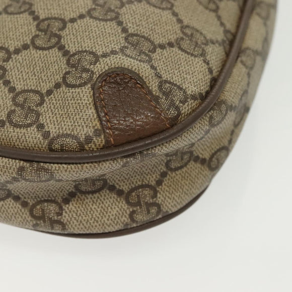 GUCCI GG Supreme Web Sherry Line Shoulder Bag PVC Beige 89 02 066 Auth BA5181