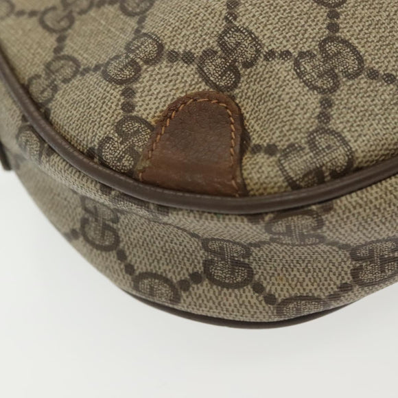 GUCCI GG Supreme Web Sherry Line Shoulder Bag PVC Beige 89 02 066 Auth BA5181