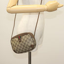 GUCCI GG Supreme Web Sherry Line Shoulder Bag PVC Beige 89 02 066 Auth BA5181-22