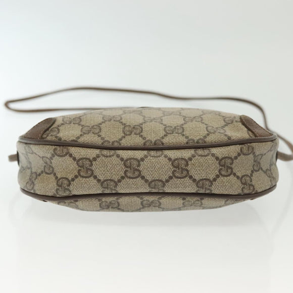 GUCCI GG Supreme Web Sherry Line Shoulder Bag PVC Beige 89 02 066 Auth BA5181