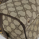 GUCCI GG Supreme Web Sherry Line Hand Bag PVC Beige Gold 67 01 4422 Auth BA5183-14