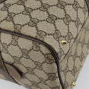 GUCCI GG Supreme Web Sherry Line Hand Bag PVC Beige Gold 67 01 4422 Auth BA5183-16
