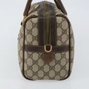 GUCCI GG Supreme Web Sherry Line Hand Bag PVC Beige Gold 67 01 4422 Auth BA5183-4