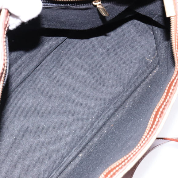 BURBERRY Nova Check Tote Bag PVC Beige Gold Auth BA5186