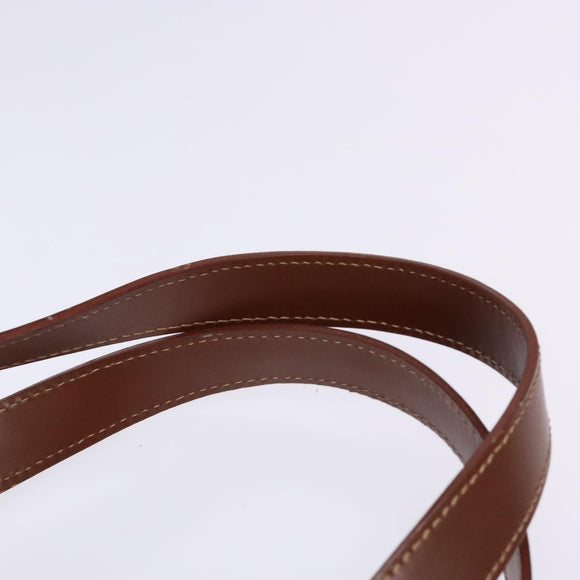 BURBERRY Nova Check Tote Bag PVC Beige Gold Auth BA5186