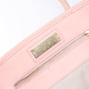 Jimmy Choo Studs Tote Bag Leather Pink Gold Auth BA5187-11