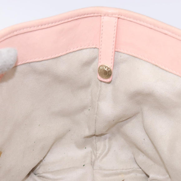 Jimmy Choo Studs Tote Bag Leather Pink Gold Auth BA5187