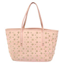 Jimmy Choo Studs Tote Bag Leather Pink Gold Auth BA5187-2
