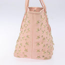 Jimmy Choo Studs Tote Bag Leather Pink Gold Auth BA5187-3