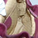 GUCCI Bamboo Backpack Suede Purple Gold 003 1705 0030 Auth BA5188-19