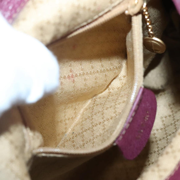 GUCCI Bamboo Backpack Suede Purple Gold 003 1705 0030 Auth BA5188