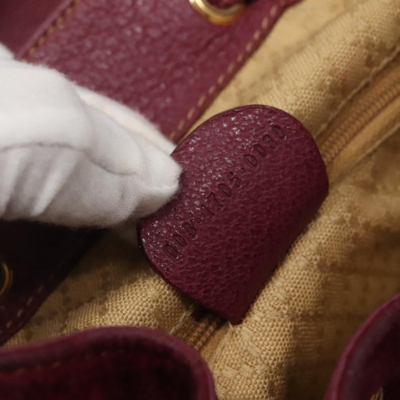 GUCCI Bamboo Backpack Suede Purple Gold 003 1705 0030 Auth BA5188