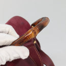 GUCCI Bamboo Backpack Suede Purple Gold 003 1705 0030 Auth BA5188-7