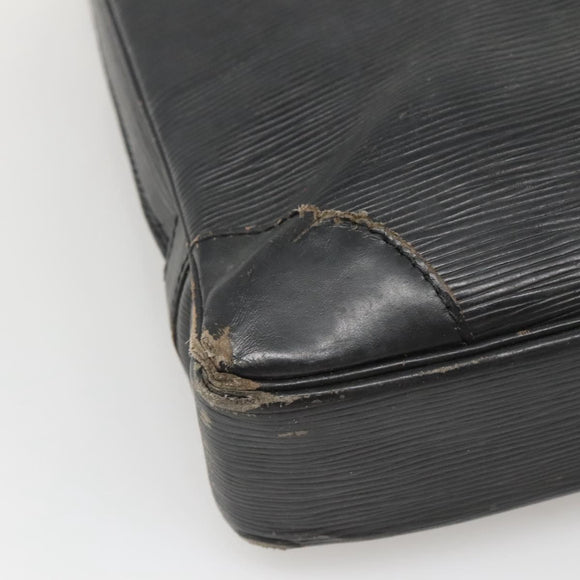 LOUIS VUITTON Epi Porte Documents Voyage Bag Black M54472 LV Auth BA5189