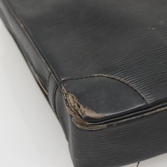 LOUIS VUITTON Epi Porte Documents Voyage Bag Black M54472 LV Auth BA5189