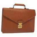 LOUIS VUITTON Epi Serviette Conseiller Briefcase Brown M54423 LV Auth BA5192-1
