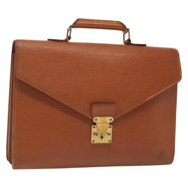 LOUIS VUITTON Epi Serviette Conseiller Briefcase Brown M54423 LV Auth BA5192