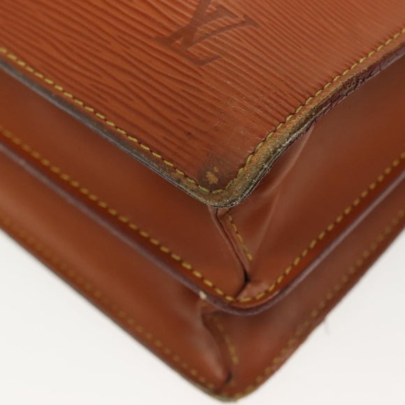 LOUIS VUITTON Epi Serviette Conseiller Briefcase Brown M54423 LV Auth BA5192