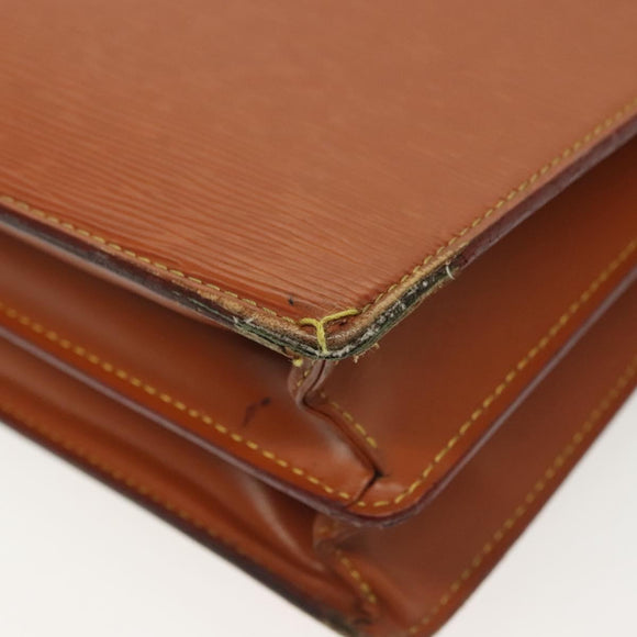 LOUIS VUITTON Epi Serviette Conseiller Briefcase Brown M54423 LV Auth BA5192