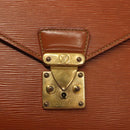 LOUIS VUITTON Epi Serviette Conseiller Briefcase Brown M54423 LV Auth BA5192-19