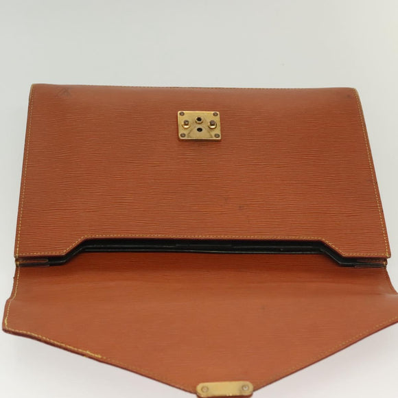 LOUIS VUITTON Epi Serviette Conseiller Briefcase Brown M54423 LV Auth BA5192