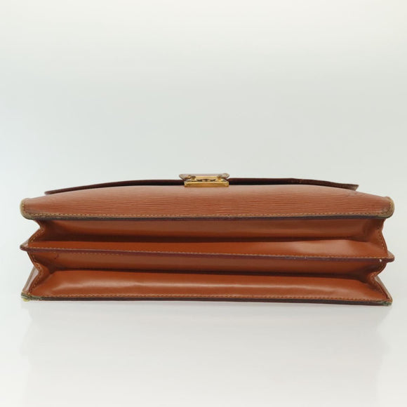 LOUIS VUITTON Epi Serviette Conseiller Briefcase Brown M54423 LV Auth BA5192