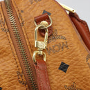 MCM Vicetos Logogram Hand Bag PVC 2way Brown Gold Auth BA5195-12