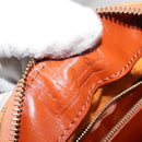 MCM Vicetos Logogram Hand Bag PVC 2way Brown Gold Auth BA5195-19