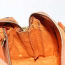 MCM Vicetos Logogram Hand Bag PVC 2way Brown Gold Auth BA5195-20