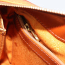 MCM Vicetos Logogram Hand Bag PVC 2way Brown Gold Auth BA5195-24