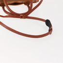 MCM Vicetos Logogram Hand Bag PVC 2way Brown Gold Auth BA5195-9