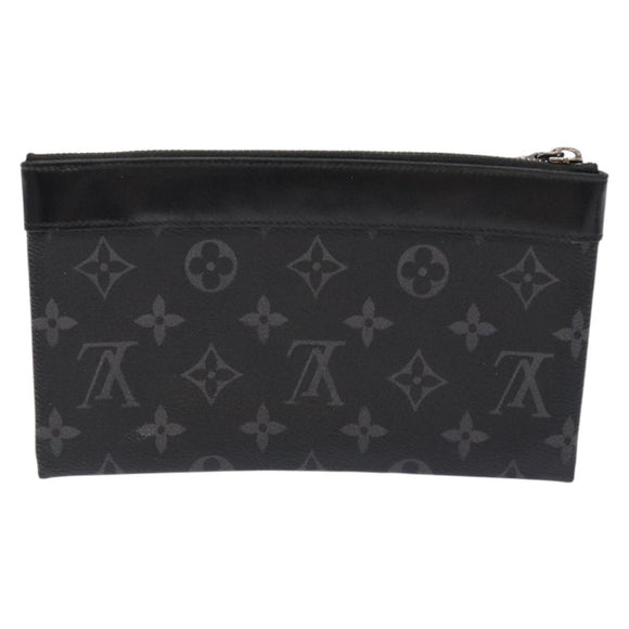 LOUIS VUITTON Monogram Eclipse Pochette Discovery PM Bag M44323 Auth BA5197