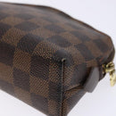 LOUIS VUITTON Damier Ebene Pochette Cosmetic PM Pouch N47516 LV Auth BA5200-15